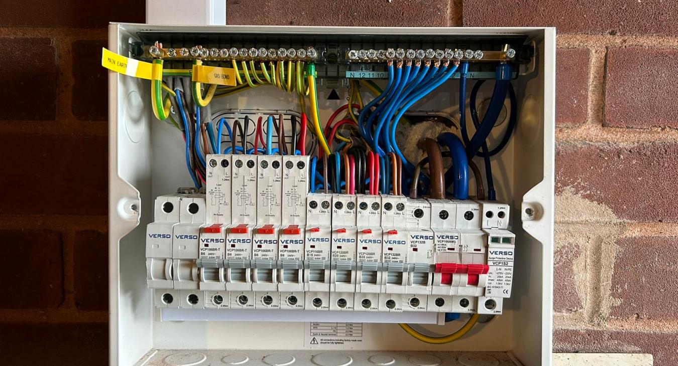 Fuse board installation by Jordan Electrical Services Cannock